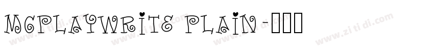 MgPlayWrite Plain字体转换
